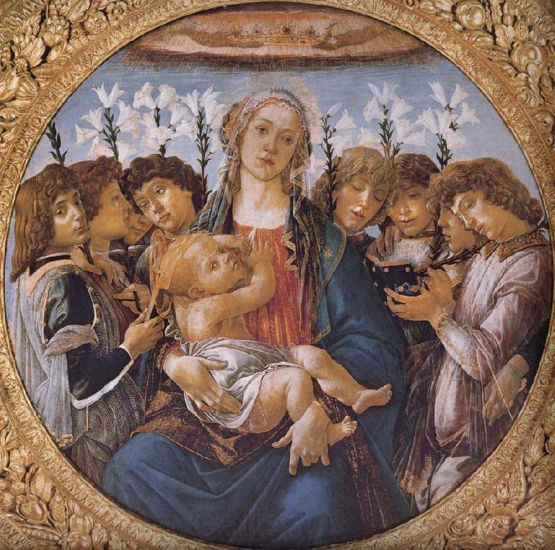 Sandro Botticelli Our Lady of the eight sub angel Spain oil painting art